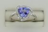 9K White Gold Tanzanite and Diamond Dress Ring - 5