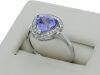 9K White Gold Tanzanite and Diamond Dress Ring - 6