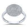 9K White Gold Diamond Dress Ring