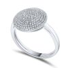 9K White Gold Diamond Dress Ring - 2