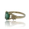 18K Yellow Gold Emerald and Diamond Dress Ring - 2