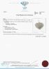 9K White Gold Diamond Hart shaped pendant - 5