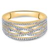 9K Yellow Gold Diamond Dress Ring