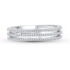 9K White Gold Diamond band ring