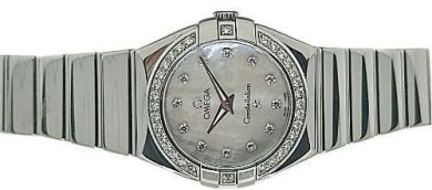 Omega Constellation Quartz MoP Diamond Dial