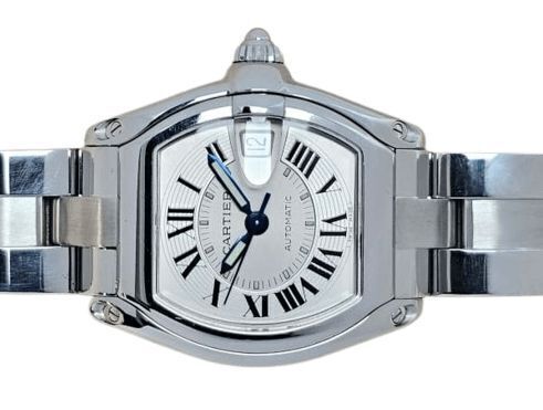 Cartier Roadster Automatic 2510 Large Silver Guilloché