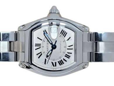 Cartier Roadster Automatic 2510 Large Silver Guilloché