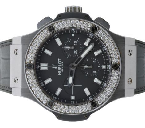 Hublot 301.ST.5020.GR.1104 Big Bang Earl Gray Diamond Bezel 44mm