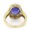 14K Yellow Gold, Tanzanite and Diamond, Statement Ring - 3