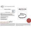 14K White Gold, Ruby and Diamond, Line Bracelet - 7