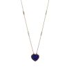 14K Rose Gold, Tanzanite and Diamond, Heart Shaped Pendant Necklace - 2