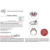 14K Rose Gold, Ruby and Diamond, Double Halo Ring - 4