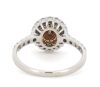 14K White/Rose Gold, Pink Diamond, Double Halo Ring - 3