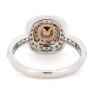 14K White/Rose Gold, Pink Diamond, Double Halo Ring - 3