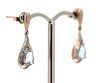 14K Yellow Gold, Aquamarine and Diamond, Drop Earrings - 2