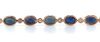 14K Rose Gold, Blue Sapphire and Diamond, Line Bracelet - 4