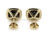 14K Yellow Gold, Fancy Black Diamond, Halo Stud Earrings - 3