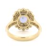 14K Yellow Gold, Tanzanite and Diamond, Double Halo Ring - 3