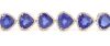 14K Rose Gold, Tanzanite and Diamond, Halo Bracelet - 2