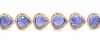 14K Rose Gold, Tanzanite and Diamond, Halo Bracelet - 4