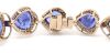 14K Rose Gold, Tanzanite and Diamond, Halo Bracelet - 6