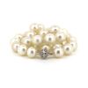 14K White Gold, White Cultured South Sea Pearl and Diamond, Strand Necklace - 3