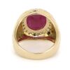 14K Yellow Gold, Ruby and Diamond, Gents Statement Ring - 3