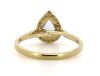 14K Yellow Gold, Blue Sapphire and Diamond, Halo Ring - 3