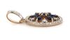 14K Rose Gold, Blue Sapphire and Diamond, Decorative Pendant - 2