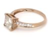 14K Rose Gold and Diamond, Classic Ring - 2