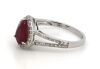 14K White Gold Ruby and Diamond Ring - 2