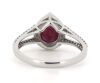 14K White Gold Ruby and Diamond Ring - 3