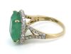 14K Yellow/White Gold, 8.50ct Colombian Emerald and Diamond, Split Band Ring - 2