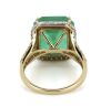 14K Yellow/White Gold, 8.50ct Colombian Emerald and Diamond, Split Band Ring - 3