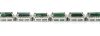 14K White Gold, Emerald and Diamond, Halo Line Bracelet - 4