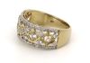 14K Yellow Gold and Diamond, Multi-Row Statement Ring - 2