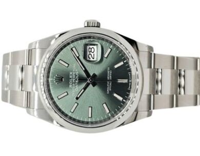 Rolex Datejust 36 126200 Mint Green Dial As New (2024)