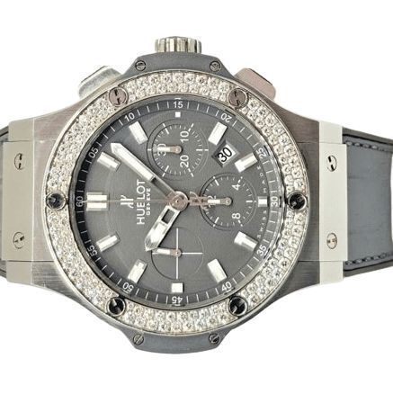 Hublot Big Bang Earl Gray Factory Diamond Bezel 44mm