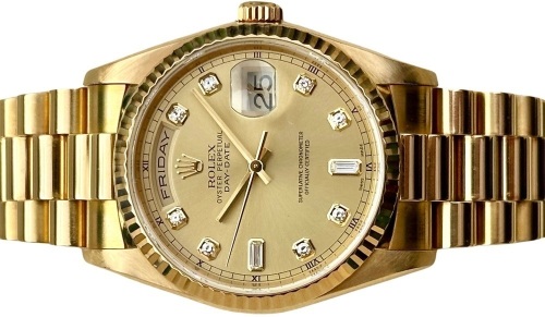 Rolex Day-Date 36 Diamond Dial 2000 Full Set