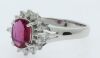 Platinum Ruby and Diamond Dress Ring - 4