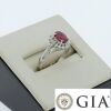 Platinum Ruby and Diamond Dress Ring - 7