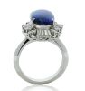 Platinum Black Opal and Diamond Dress Ring - 5