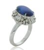 Platinum Black Opal and Diamond Dress Ring - 6