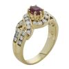 18K Yellow Gold Ruby and Diamond Dress Ring - 4