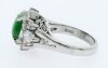 Platinum Jade and Diamond Art Deco Style Ring - 3