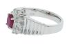 Platinum Ruby and Diamond Dress Ring - 2