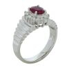 Platinum Ruby and Diamond Dress Ring - 4