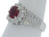 Platinum Ruby and Diamond Dress Ring - 5