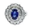 Platinum Sapphire and Diamond Dress Ring