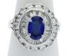 Platinum Sapphire and Diamond Dress Ring - 5